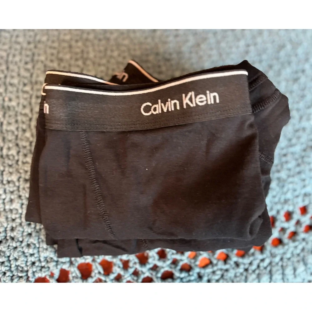 Calvin Klein Mens Cotton Stretch Boxer Briefs 4-Pack Black XL NB1897